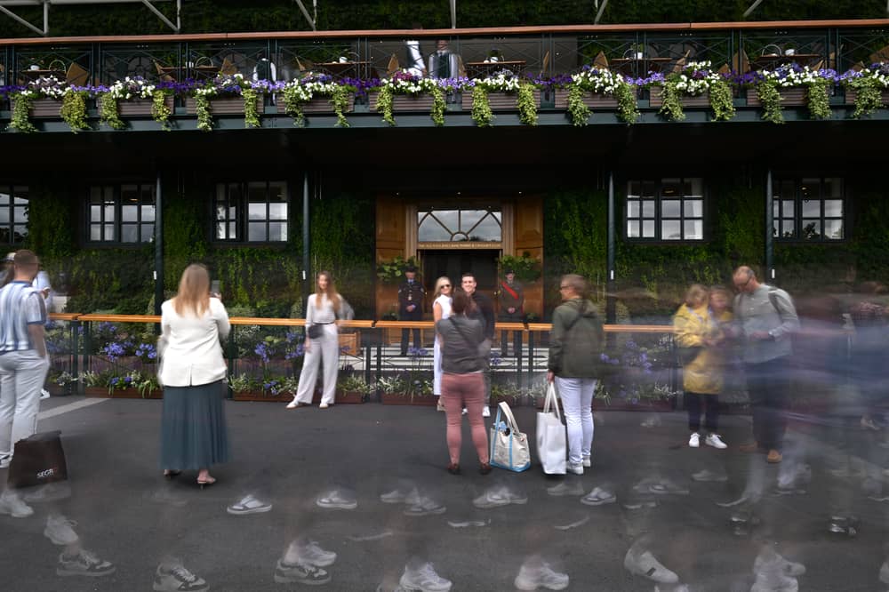 The player's entrance to Centre Court at Wimbledon