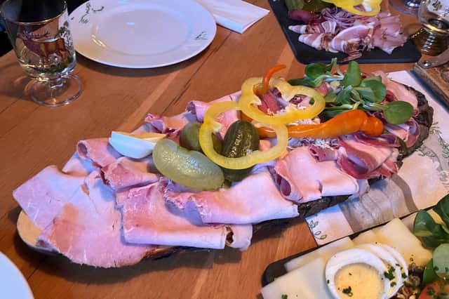 Dinner at the Heuriger am Hochfeld, Bad Schallerbach, Upper Austria
