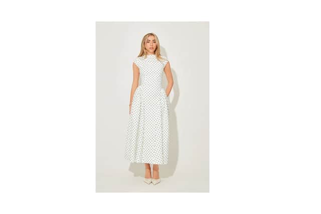 The Ultimate Muse Cap Sleeve Gathered Midi Dress