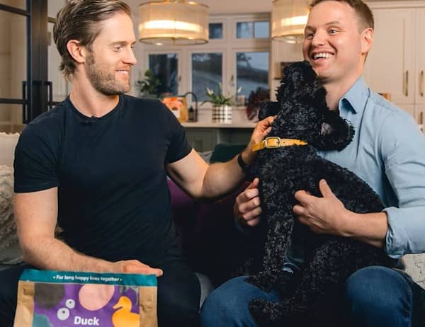 Daniel Valdur Eha and Mathew Cockroft now head up a multi-million pound business after cooking up a treat for their dog in a family kitchen