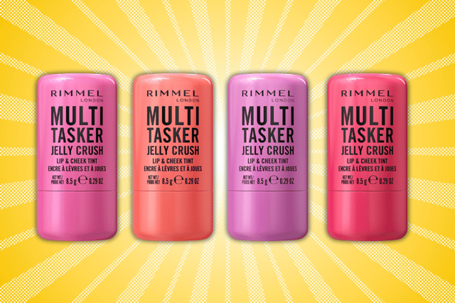 Rimmel’s new Jelly Crush multitasker blush and lip stain comes in four fruity shades, available now at Superdrug for £10.99.