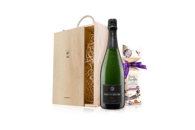 Champagne and Chocolates in Wooden Gift Box