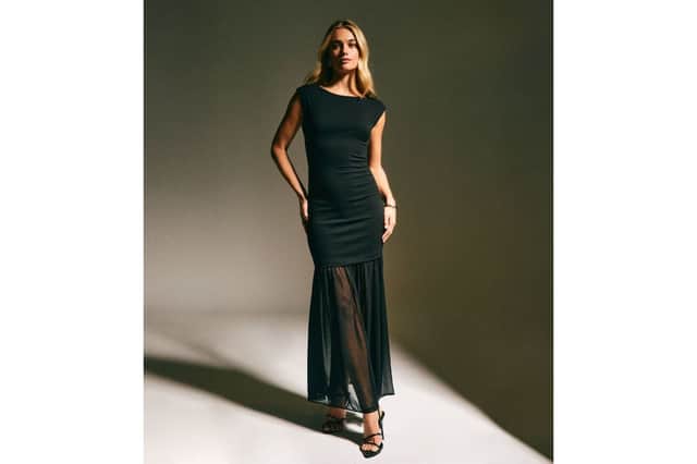New Look black midi dress