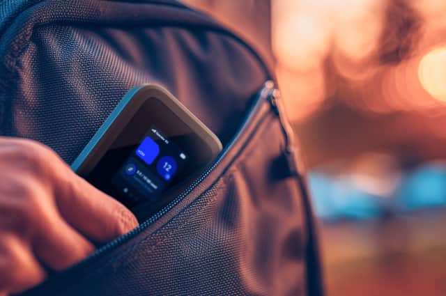 It's not exactly pocket size, but it's more than compact enough to slip into a small bag