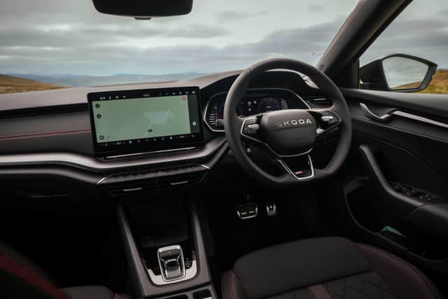 The interior is comfortable and practical, but it does lack a bit of the drama of some of its rivals