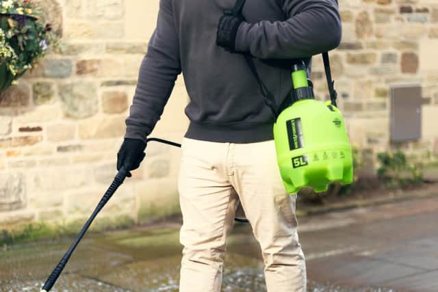 Just spray it across your surface and let the chemicals work their magic