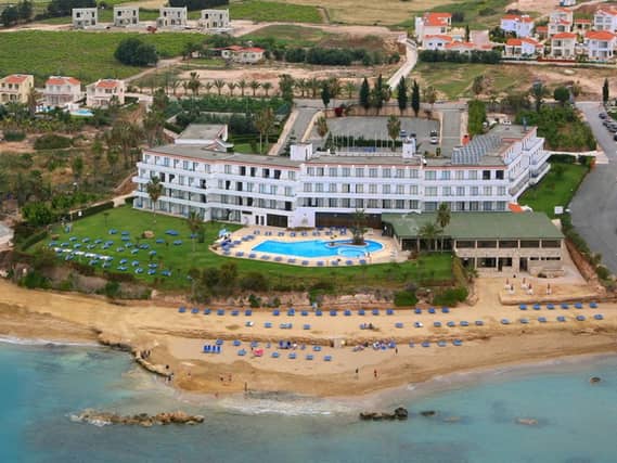 The Corallia Beach has stunning views over one of Coral Bay's finest sandy beaches