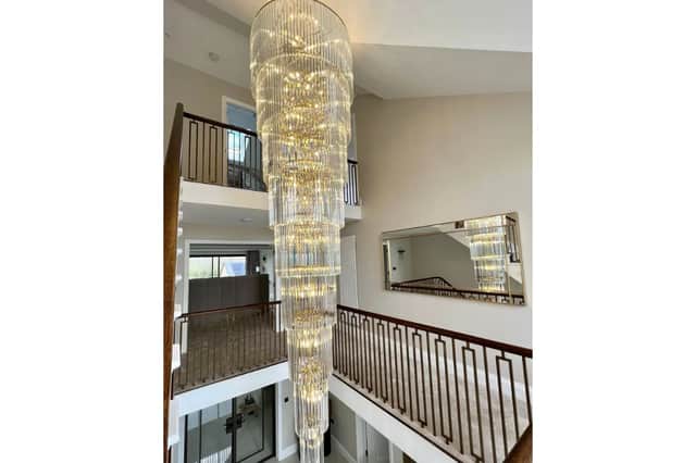 Bespoke chandelier by Dream interiors