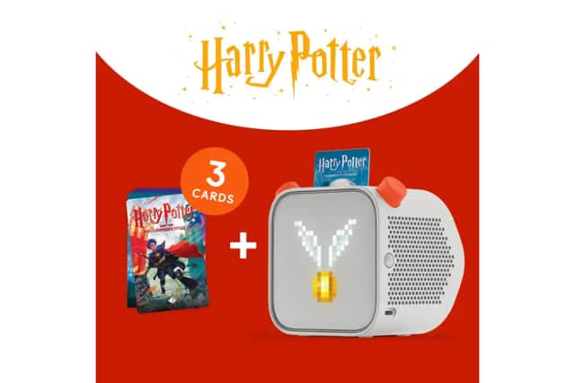 This Yoto is the the screen-free audio player my son uses every day (aff)