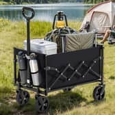 The SONGMICS folding trolley combines compact storage with a hefty 180kg load capacity