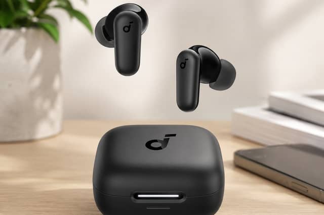 The Soundcore P30i earbuds include active noise cancelling, Bluetooth 5.4 and a charging case with a built-in phone stand