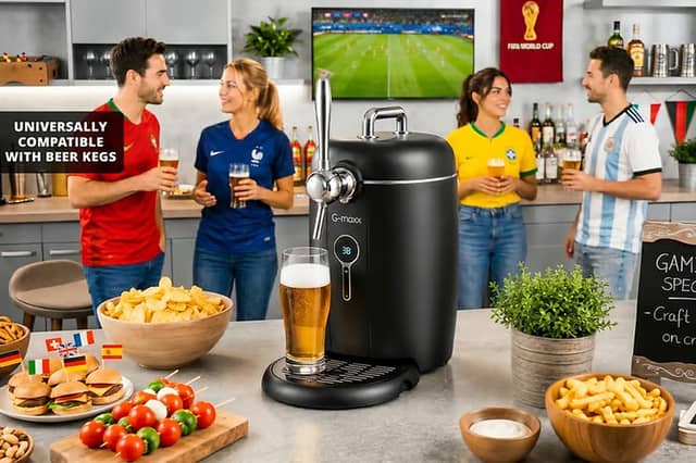 The 6L beer dispenser and cooler is designed for chilled draught-style pints at home