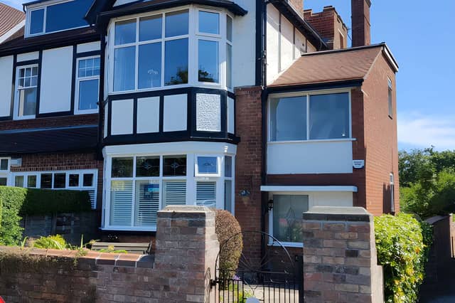 The Holbeck Road property combines a low-maintenance front garden with a substantial four-bedroom layout
