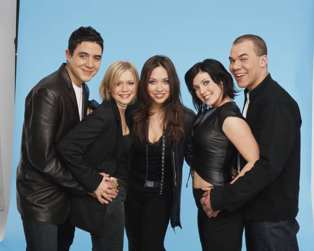Hear'Say shot to fame on Popstars in 2001, when this photo was taken. From left to right, they are Noel Sullivan, Suzanne Shaw, Myleene Klass, Kym Marsh and Danny Foster. Here's what they have all been up to in the last 25 years.