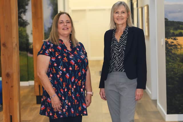 The chief officer of Ryedale Special Families, Lisa Keenan (right), and chair of trustees, Caroline Shepherdson (left).