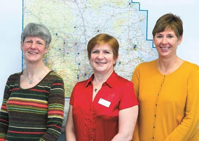 Network general manager Debra Wheeler, lead clinician Elspeth Brown and lead nurse Jo Quirk.