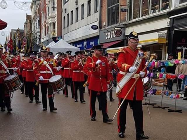 A man has been arrested during the Royal British Legion parade.