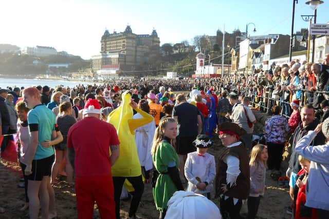 Crowds gathered for the 2019 Boxing Day Dip