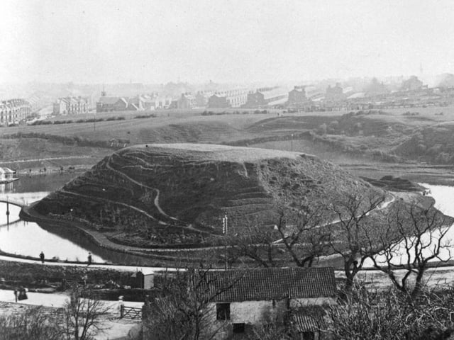 The island in the newly opened park is in the centre. In the distance is a development of townhouses off Dean Road. Ashville, Beechville, Elmville, Mayville, Oakville and Roseville became known to locals as 'The Avenues'.