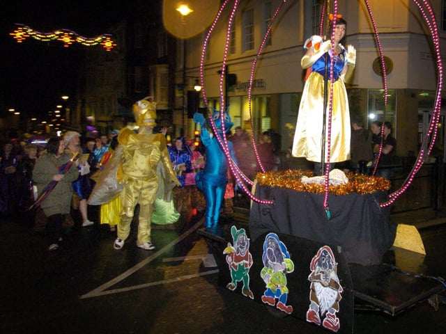 Snow White in the parade.