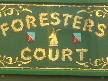 The new sign is a testament to the skill of Peter Witney who worked on it.