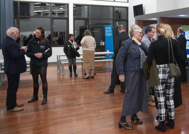 People at the launch of the Whitby Secondary Partnership’s Local Business Engagement Initiative.