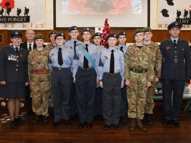 Bridlington Upper School Remembrance Day Service. Pictures by Paul Atkinson:
NBFP PA1946-2a