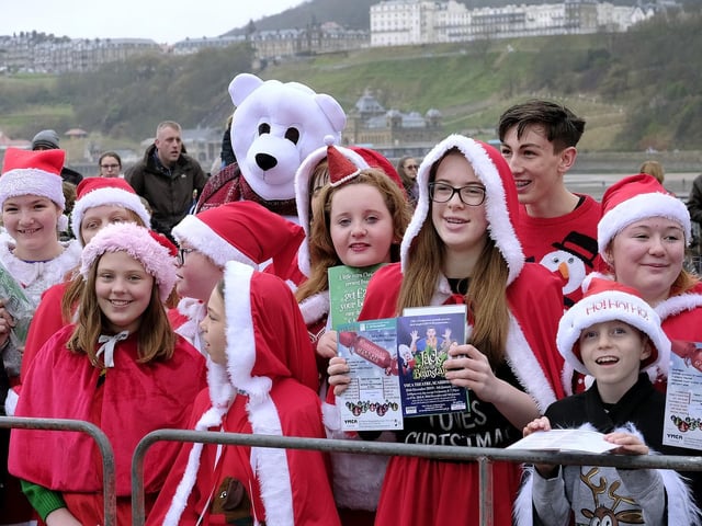 Carols were sung to greet him when he arrived.