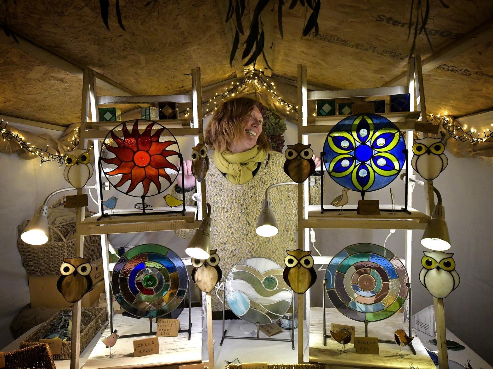 Stained glass artist Janet Fraser, 195012f