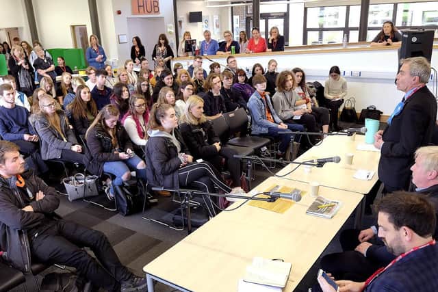 Scarborough Sixth Form election debate.