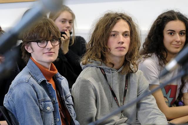 Scarborough Sixth Form students at the debate.