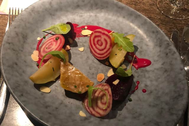 Tastes of beetroot at The Montagu Kitchen.