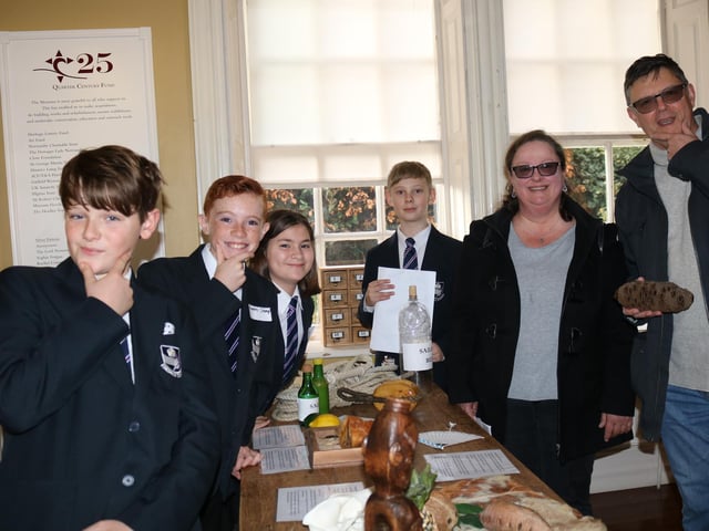 Students show guests round the attraction.
