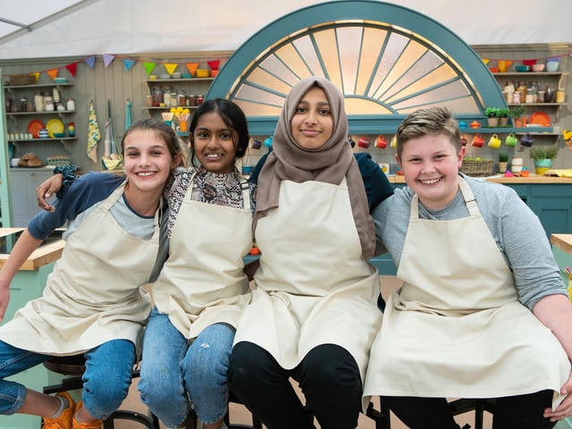 Eliza, left, with fellow finalists Amal, Aleena and Fin.