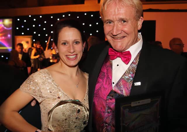 Chef Laura Fielding and managing director Mike Padgham at the ceremony.