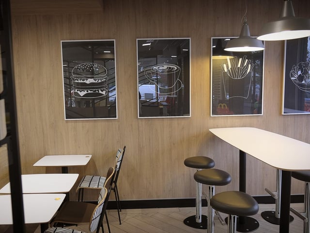 Customers can now order from their table using the McDonald's app.