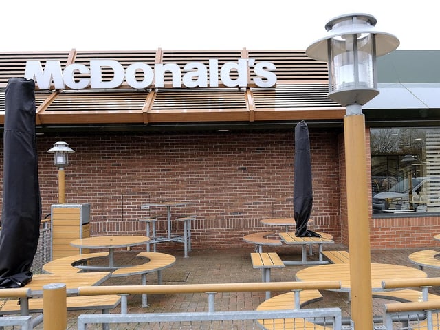 There is additional seating outside.
