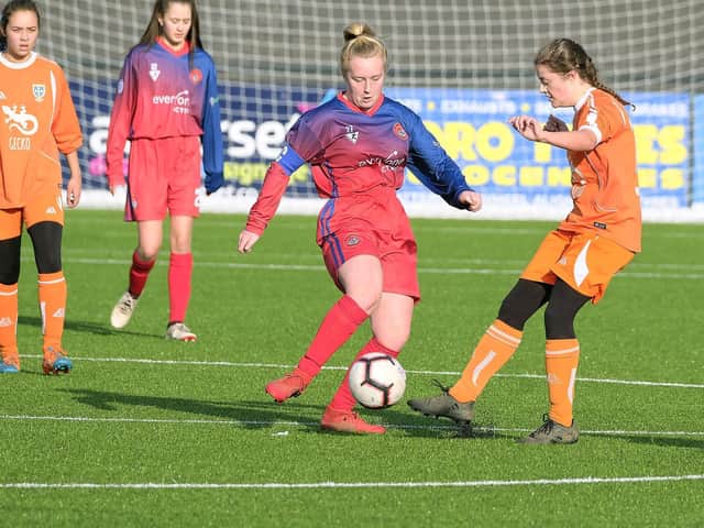 Scarborough Ladies Under-18s in action