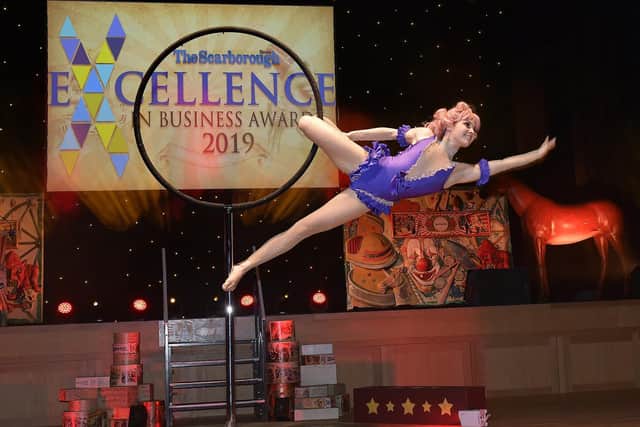An acrobatic performance. Picture by Richard Ponter