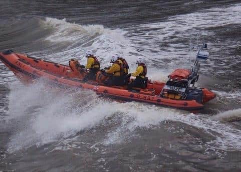 Staithes’ lifeboat heads out to sea