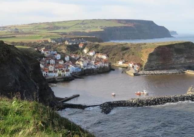Staithes village - tucked out of sight on the North Sea coast