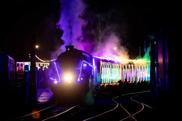 The Northern Lights Express entering the station - Pic credit - Charlotte Graham Photography