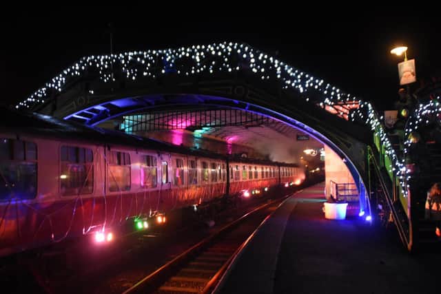 The train prior to the light switch on - Pic credit: Amanda Rowlinson
