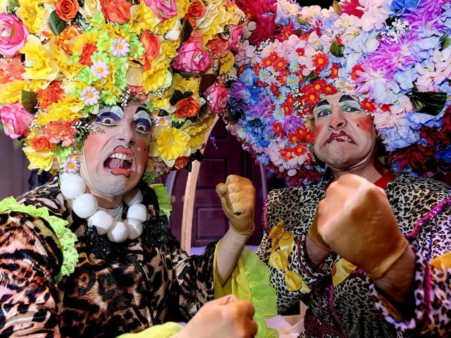 Phil Beck and Dale Ibbetson as the Ugly Sisters