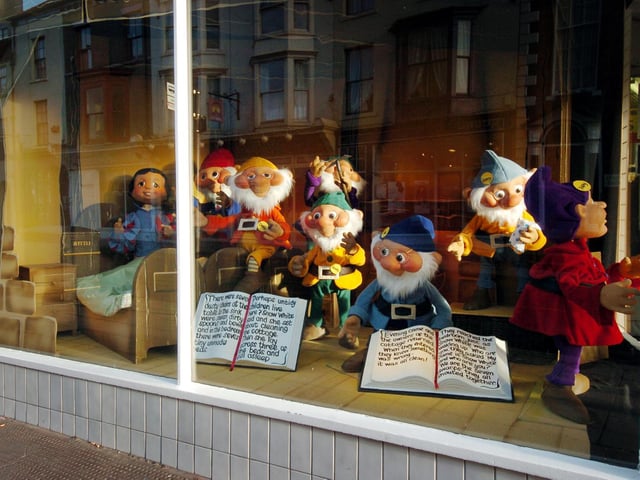 Snow White's seven friends were on display back in 2006.
