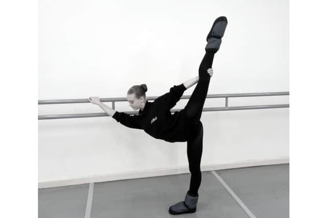 Charlotte training at the Northern Ballet School. Picture from Charlotte.