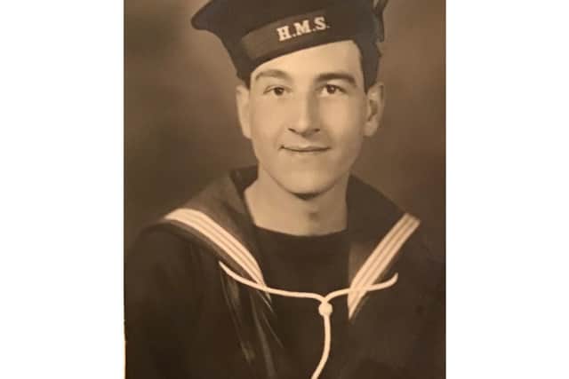 George Southern BEM in the Royal Navy. Picture from the Southern Family.