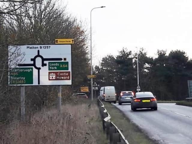 Works at the A64/A169 roundabout will begin on Monday.