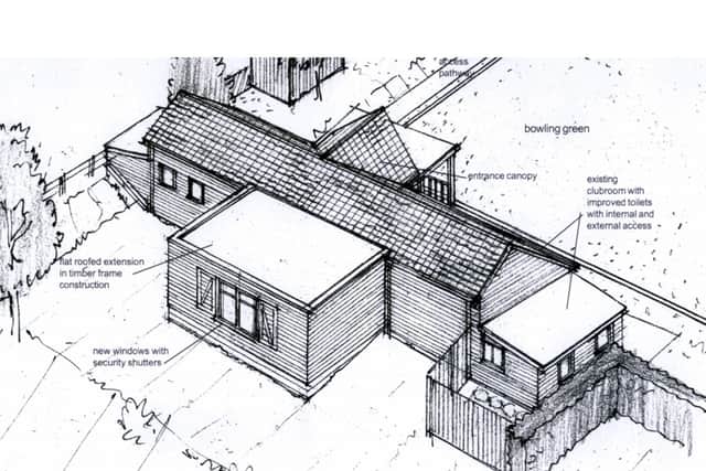 Drawing from the planning application showing the upgrade.