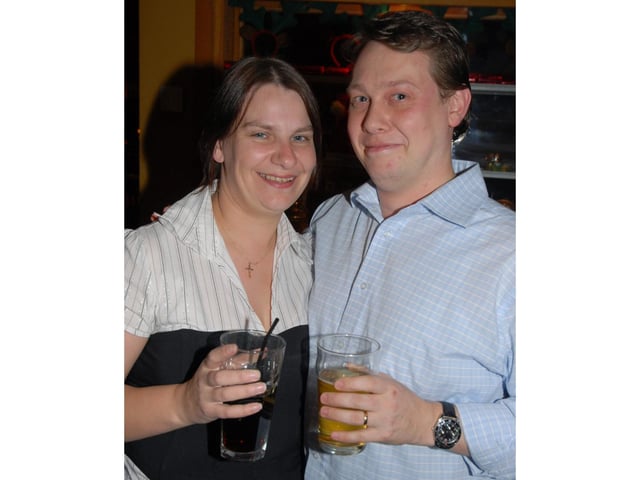 Cheers! Enjoying their night in Barracuda.
